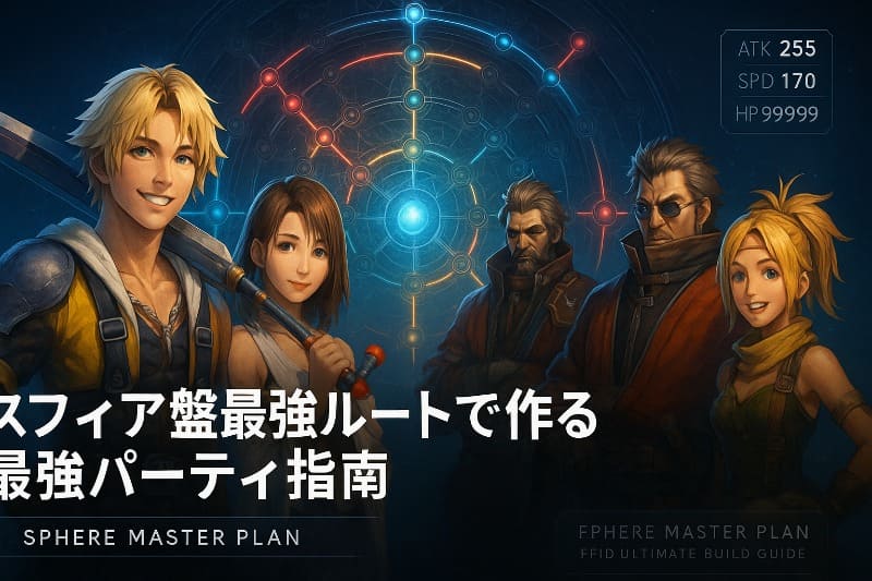 ff10スフィア盤最強ルートで作る最強パーティ指南
