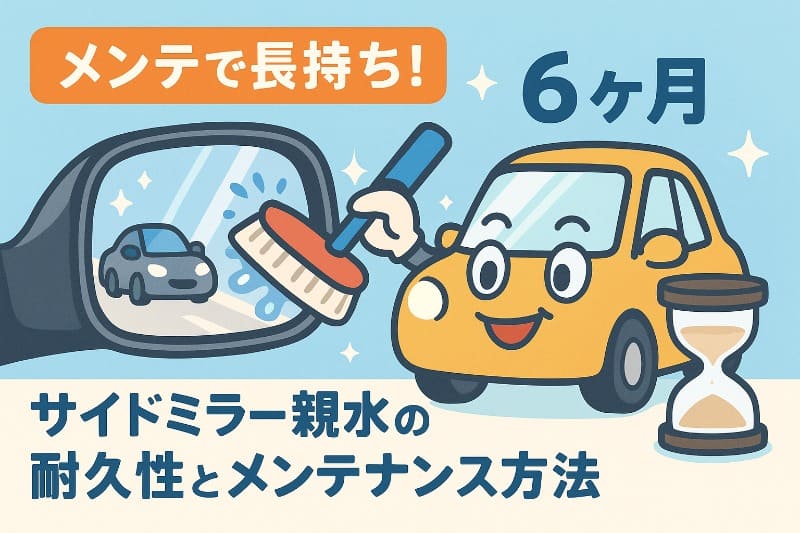 サイドミラー親水の耐久性とメンテナンス方法