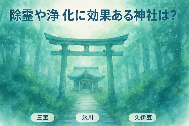 除霊や浄化に効果ある神社は?