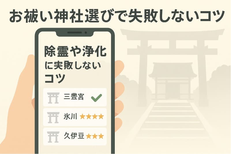 お祓い神社選びで失敗しないコツ