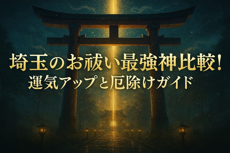 埼玉のお祓い最強神社比較！運気アップと厄除けガイド