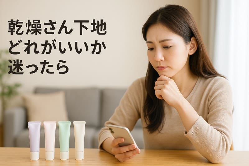 乾燥さん下地どれがいいか迷ったら