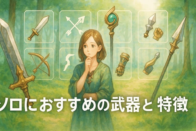 ソロにおすすめの武器種と特徴