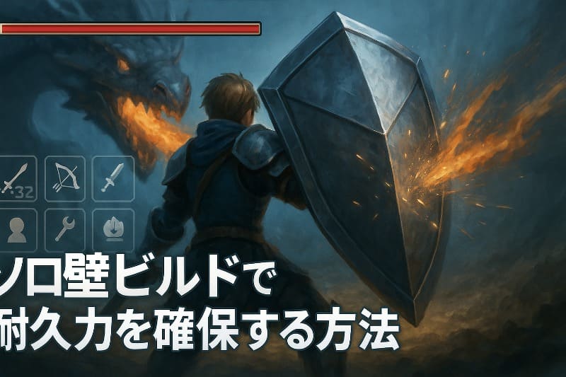 ソロ壁ビルドで耐久力を確保する方法