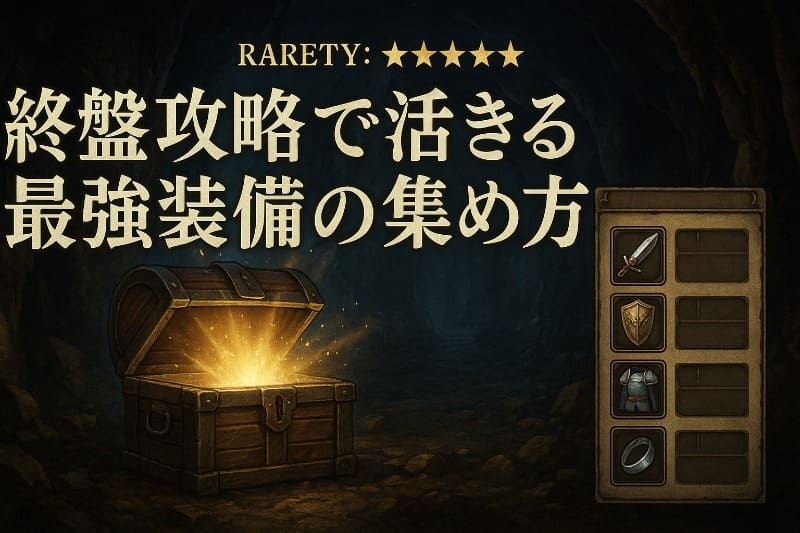 終盤攻略で活きる最強装備の集め方