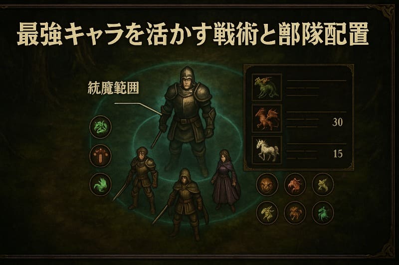 最強キャラを活かす戦術と部隊配置