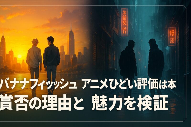 バナナフィッシュ アニメ ひどい評価は本当か賛否の理由と魅力を検証
