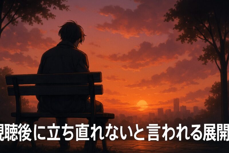 視聴後に立ち直れないと言われる展開