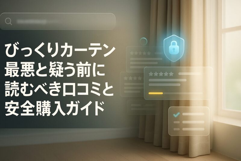 びっくりカーテン最悪と疑う前に読むべき口コミと安全購入ガイド