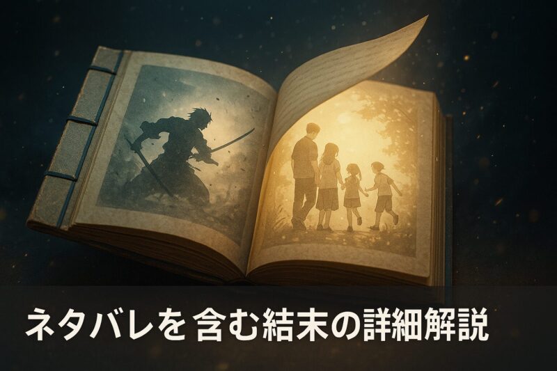 ネタバレを含むブリーチ最終回の結末を古びた本と幻想的演出で表現したイラスト