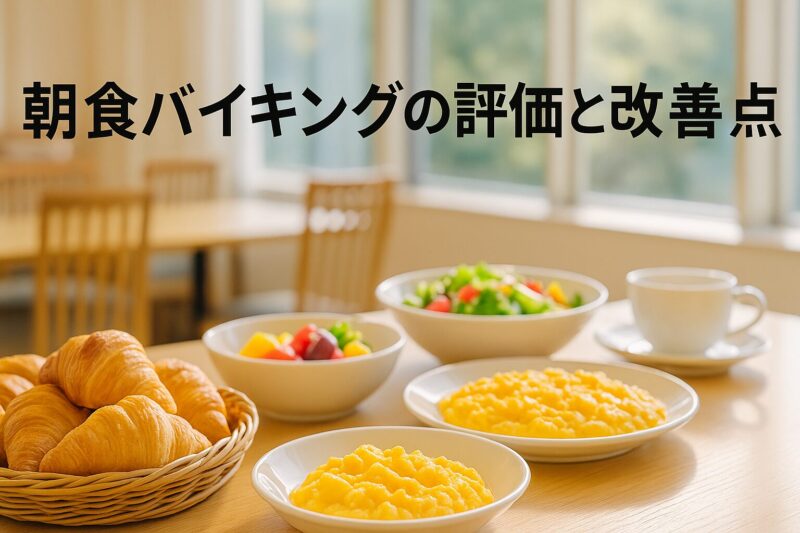 朝食バイキングの評価と改善点