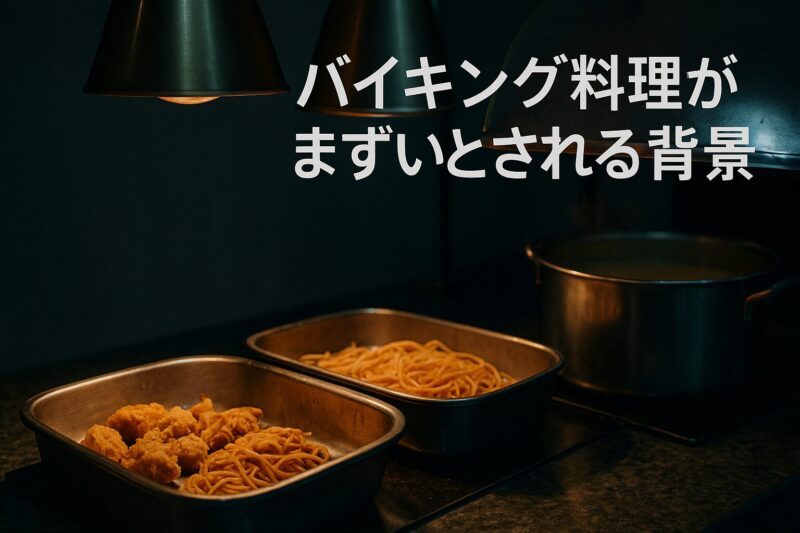バイキング料理がまずいとされる背景