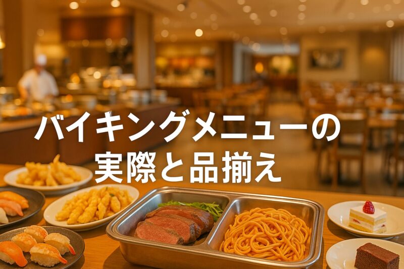バイキングメニューの実際と品揃え
