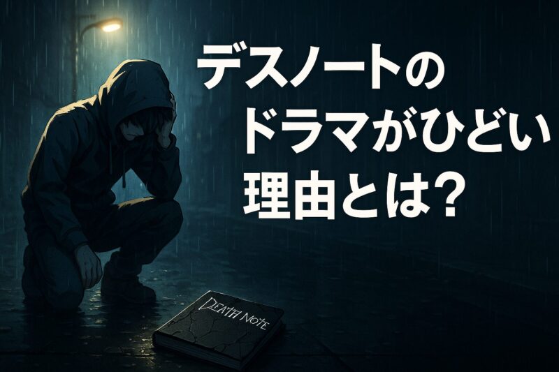 デスノートのドラマがひどい理由とは？