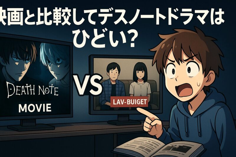 映画と比較してデスノートドラマはひどい？