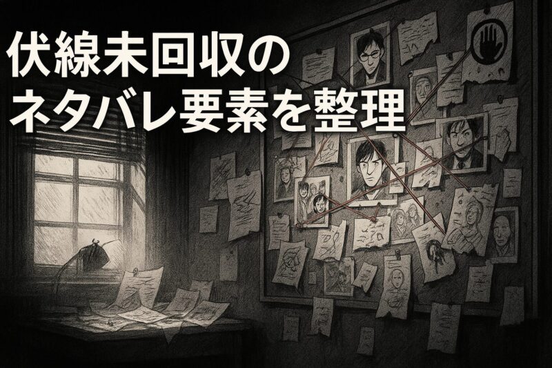 伏線未回収のネタバレ要素を整理