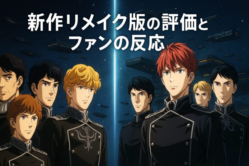 銀河英雄伝説リメイクの評価とファンの反応を旧作と新作キャラクターで比較した構図