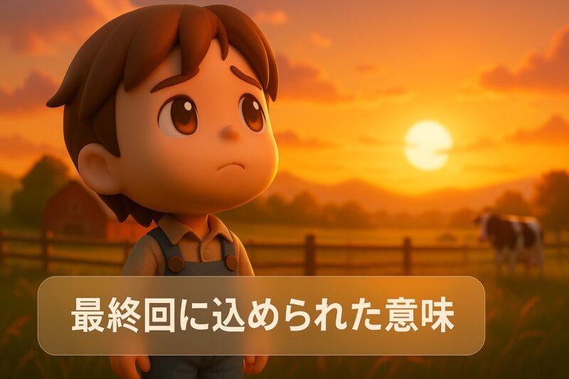 銀の匙 アニメ 最終回に込められた意味を表すイメージ画像