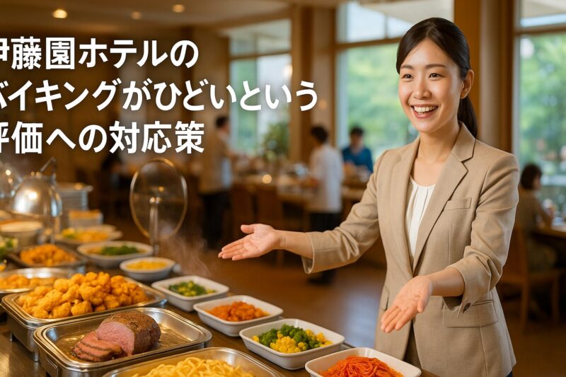 伊藤園ホテルのバイキングがひどいという評価への対応策