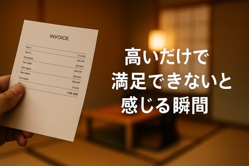 高いだけで満足できないと感じる瞬間