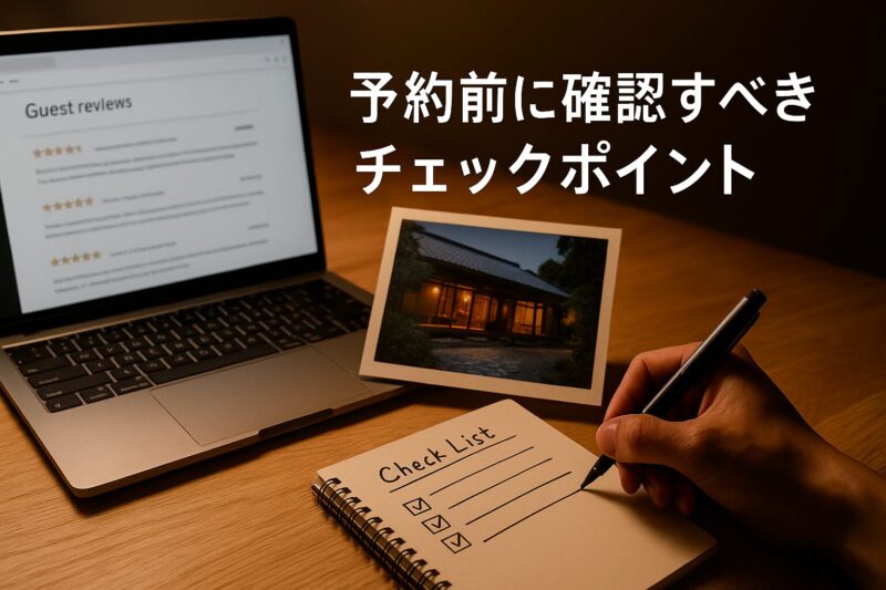 予約前に確認すべきチェックポイント