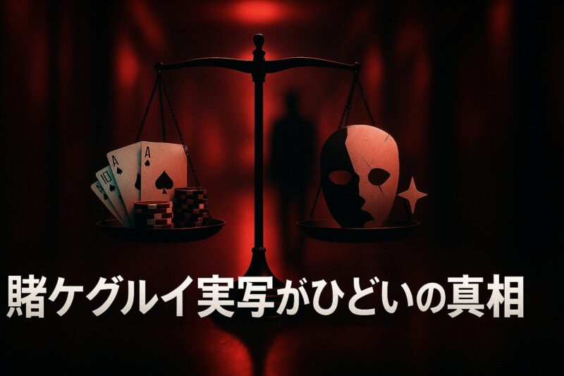 賭ケグルイ実写がひどいと言われる理由を象徴的に表現したシンボルイメージ