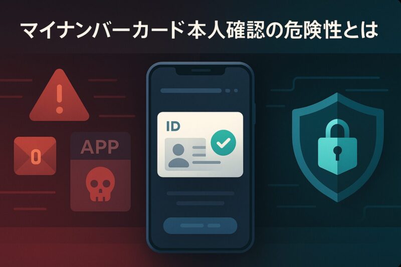 alt="マイナンバーカードによるpaypay本人確認の危険性を解説する図"