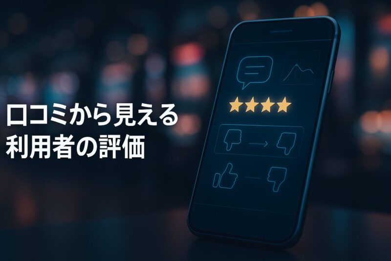 パールショップともえ口コミから見える利用者の評価を示すスマホと星評価のイメージ