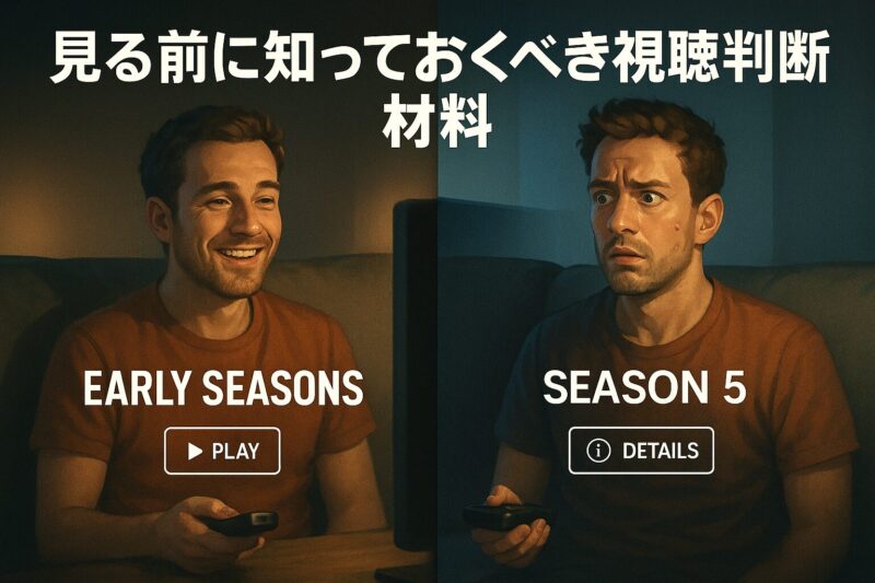 見る前に知っておくべき視聴判断材料