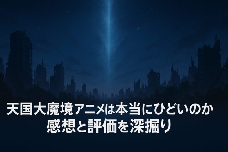 天国大魔境アニメは本当にひどいのか感想と評価を深掘り