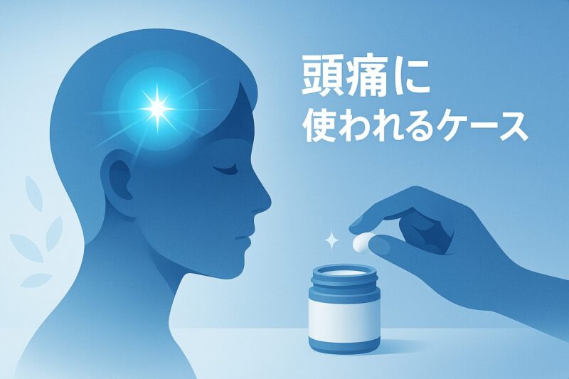alt="タイガーバームを頭痛に使うケースを示すこめかみケアイラスト"  

