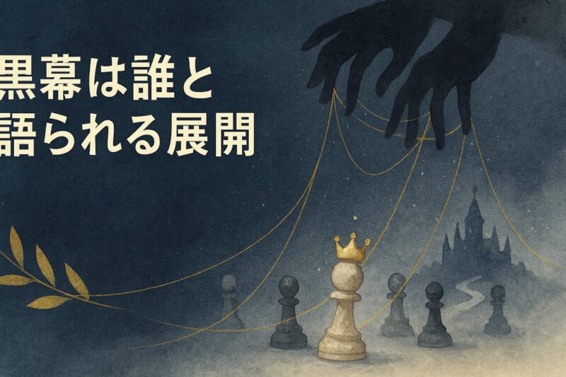 王様ランキングアニメの黒幕は誰かを語る展開を表現したイメージイラスト