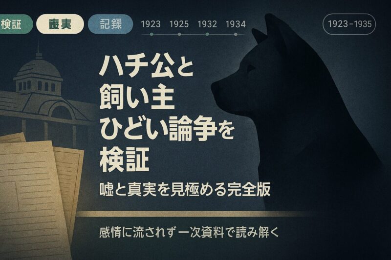 ハチ公と飼い主ひどい論争を検証 嘘と真実を見極める完全版