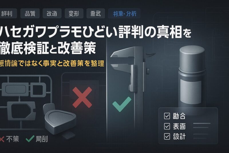 ハセガワプラモひどい評判の真相を徹底検証と改善策