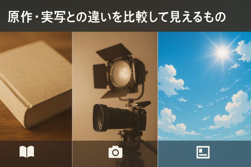 ジョゼと虎と魚たち原作・実写・アニメの違いを比較する三分割構図のイメージ画像
