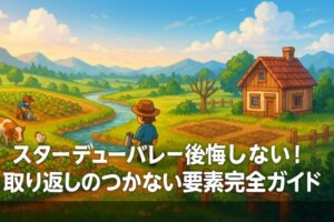 スターデューバレーで後悔しない！取り返しのつかない要素完全ガイド